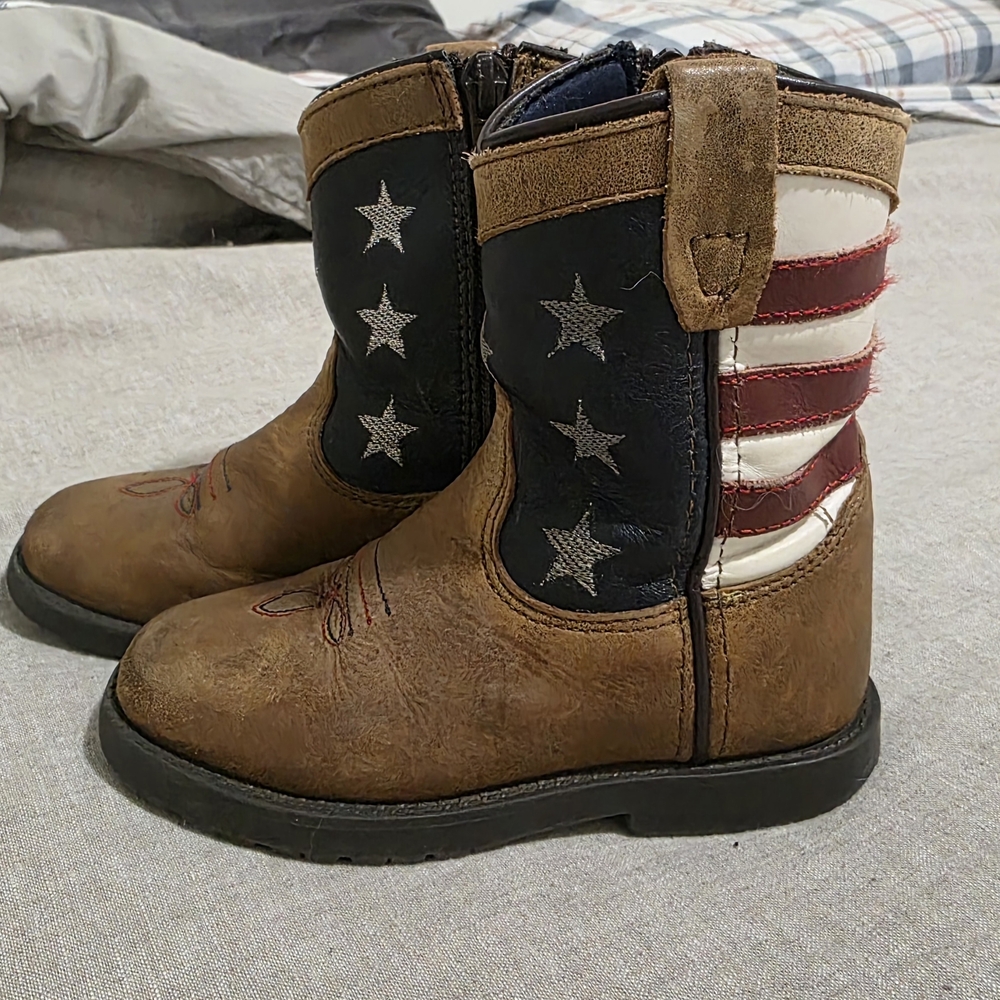 Kids Patriotic Star Boots